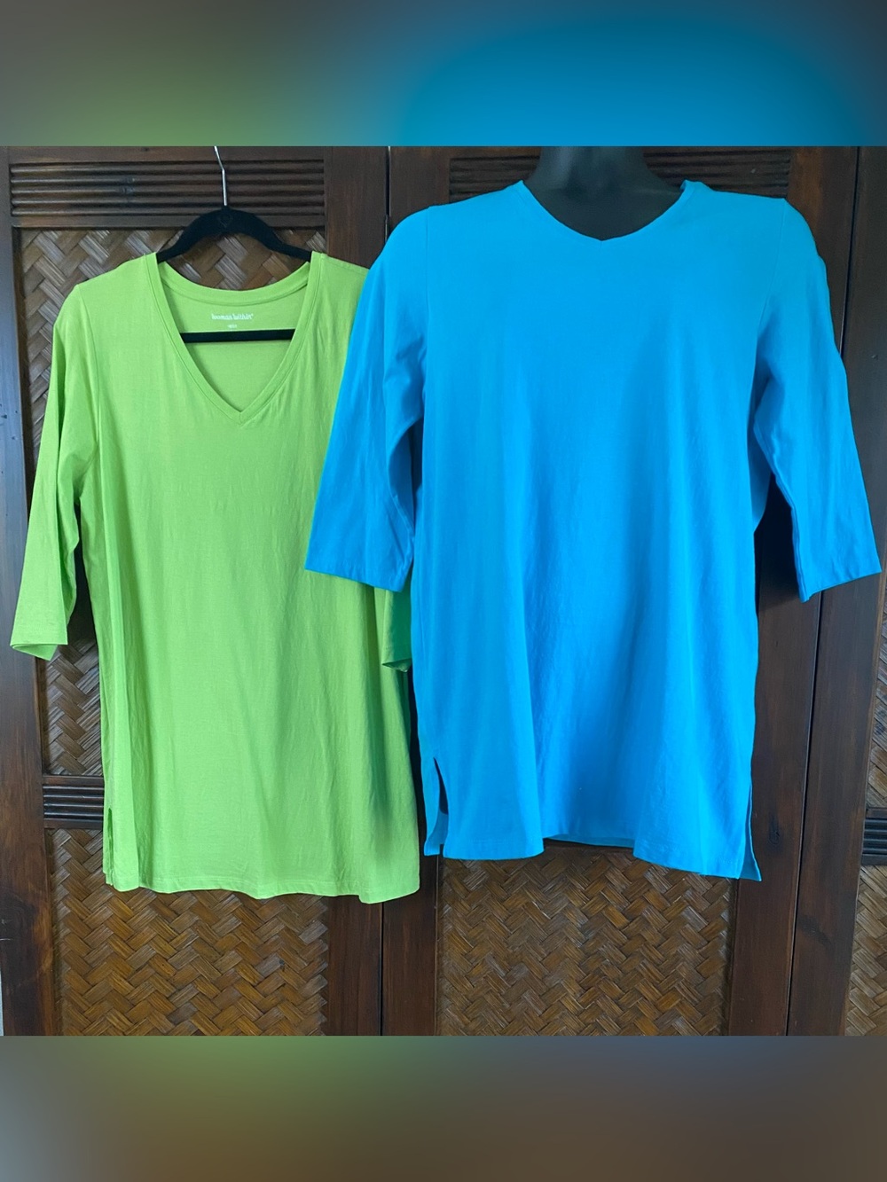 Woman Within - V-Neck & 3-4 sleeve tunic New